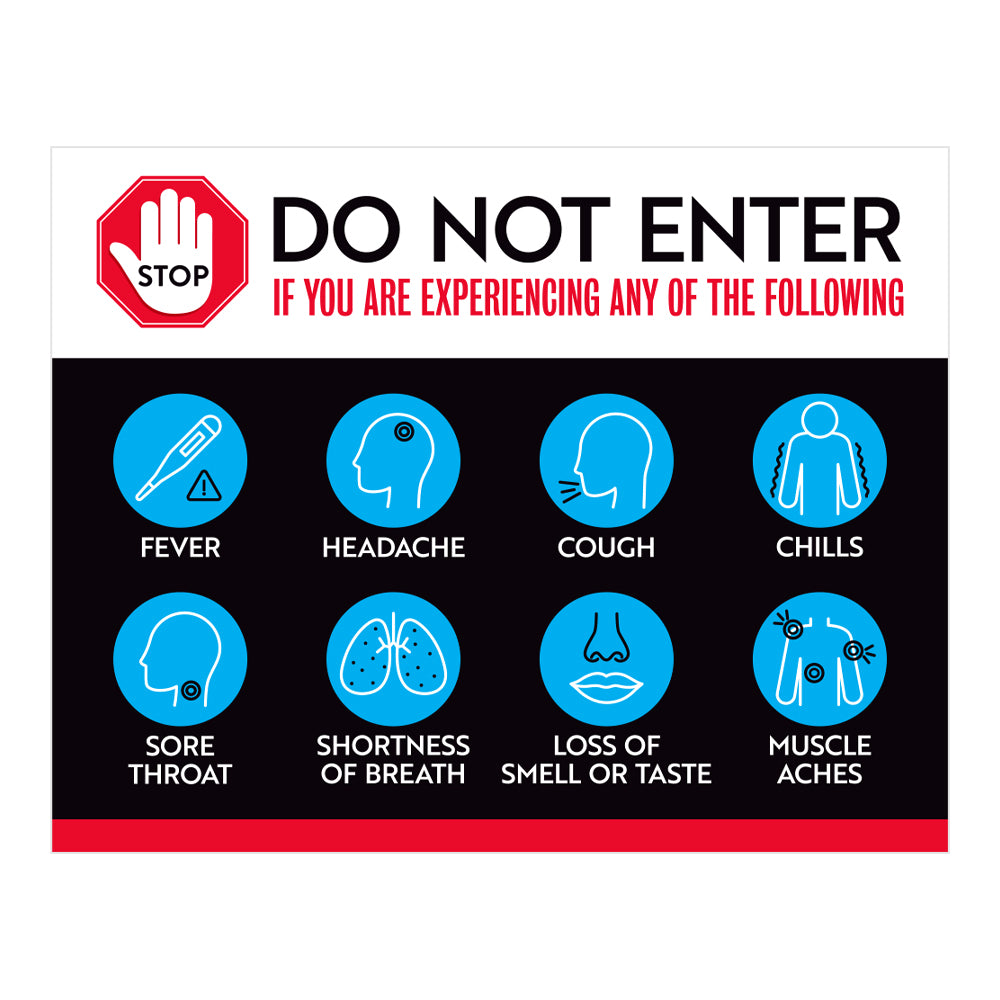 Stop Do Not Enter Decal – RubberStamps.com