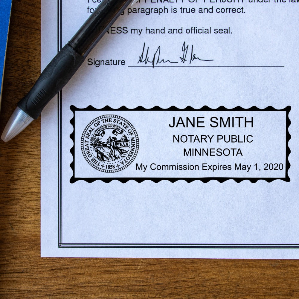 Self Inking Minnesota Notary Stamp RubberStamps