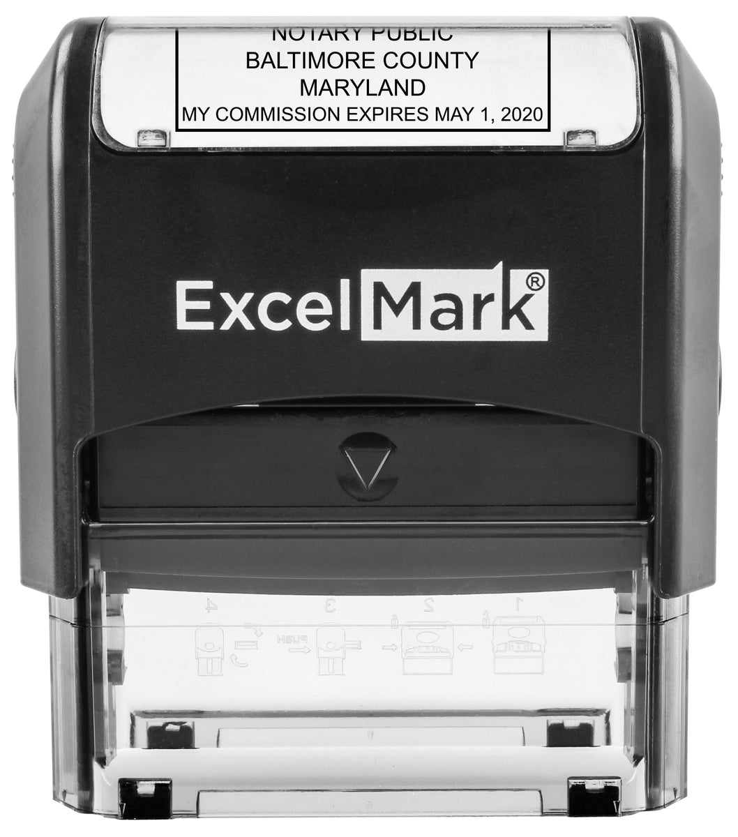 Self Inking Maryland Notary Stamp RubberStamps