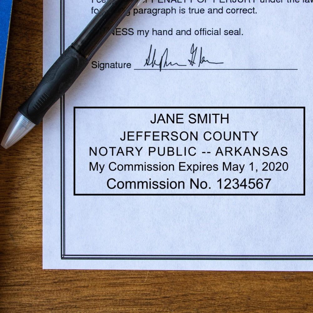 Self Inking Arkansas Notary Stamp RubberStamps