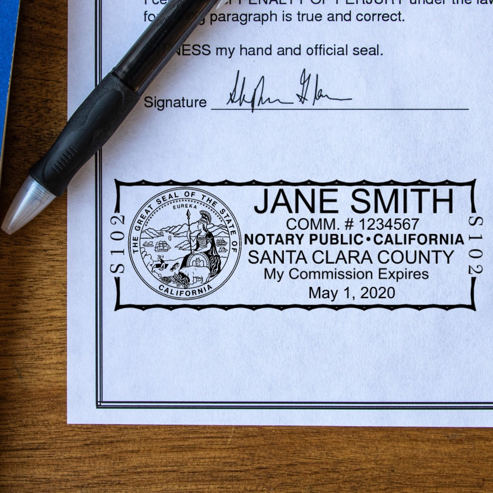 Self Inking California Notary Stamp RubberStamps