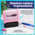 Pink New York Notary Stamp