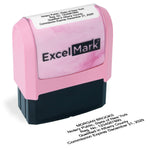 Pink New York Notary Stamp