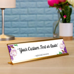 Purple Watercolor Quote Sign