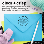 Paw Print Border Address Stamp