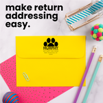 Paw Print Postmark Address Stamp