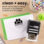 Paw Print Postmark Address Stamp