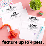 Custom Pet Lovers Address Stamp (display up to 4 pets)