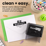 Solid Name Custom Pet Address Stamp (display up 4 pets)