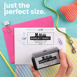 Solid Name Custom Pet Address Stamp (display up 4 pets)
