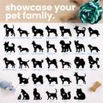 Pet Heart Silhouette Round Address Stamp