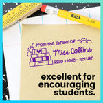 Custom Teacher Book Stamp