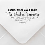 Family Address Stamp