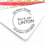 Open Circle Address Stamp