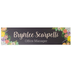 Dark Flowers Nameplate