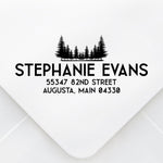 Forest Pine Address Stamp