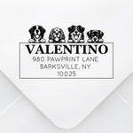 Custom Pet Lovers Address Stamp (display up to 4 pets)