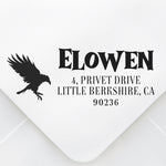 Raven House Rectangle Address Stamp