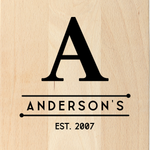 Simple Classic Monogram Cutting Board