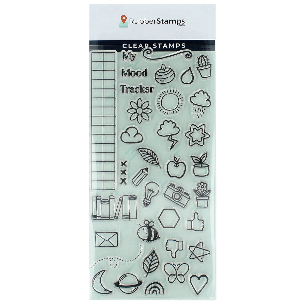 Mood Tracker Icons Clear Stamp Set - RubberStamps.com