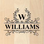 Vintage Family Monogram Cutting Board