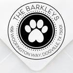 Paw-fect Print Address Stamp