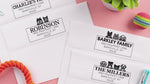 Custom Pet Lovers Address Stamp (display up to 4 pets)