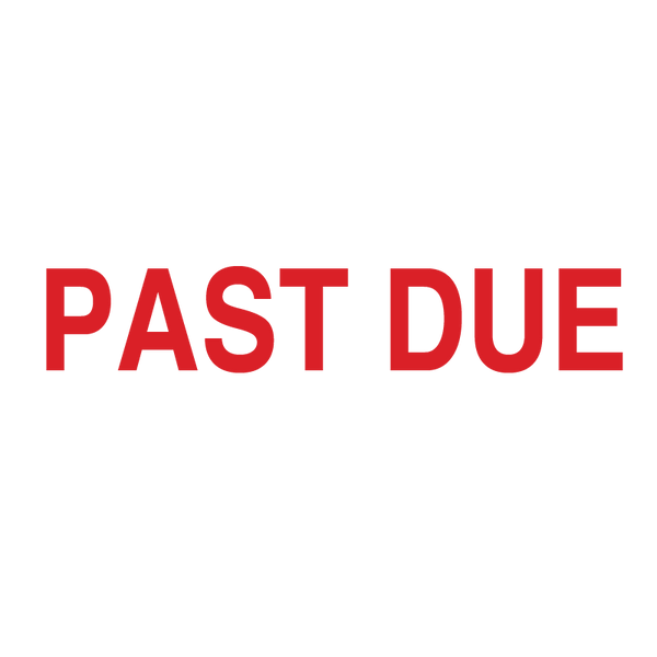 PAST DUE Stamp RubberStamps