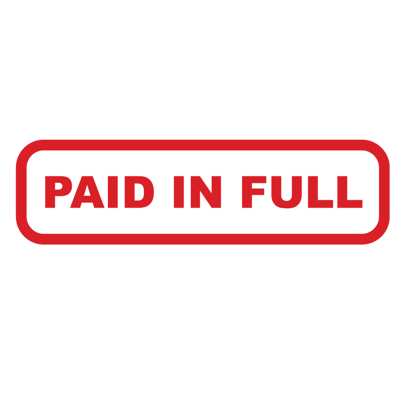 paid in full stamp image