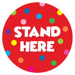 Stand Here Classroom Floor Decal