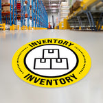 Yellow Inventory Floor Decal