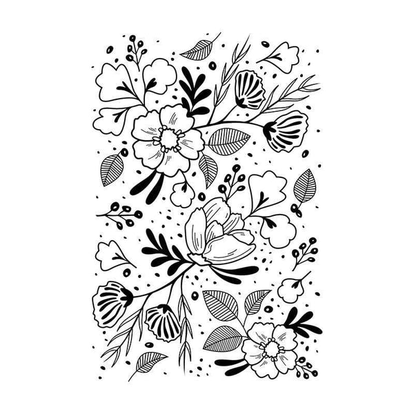 Engraved Flowers  Engraved flower, Clear stamps, Flower stamp